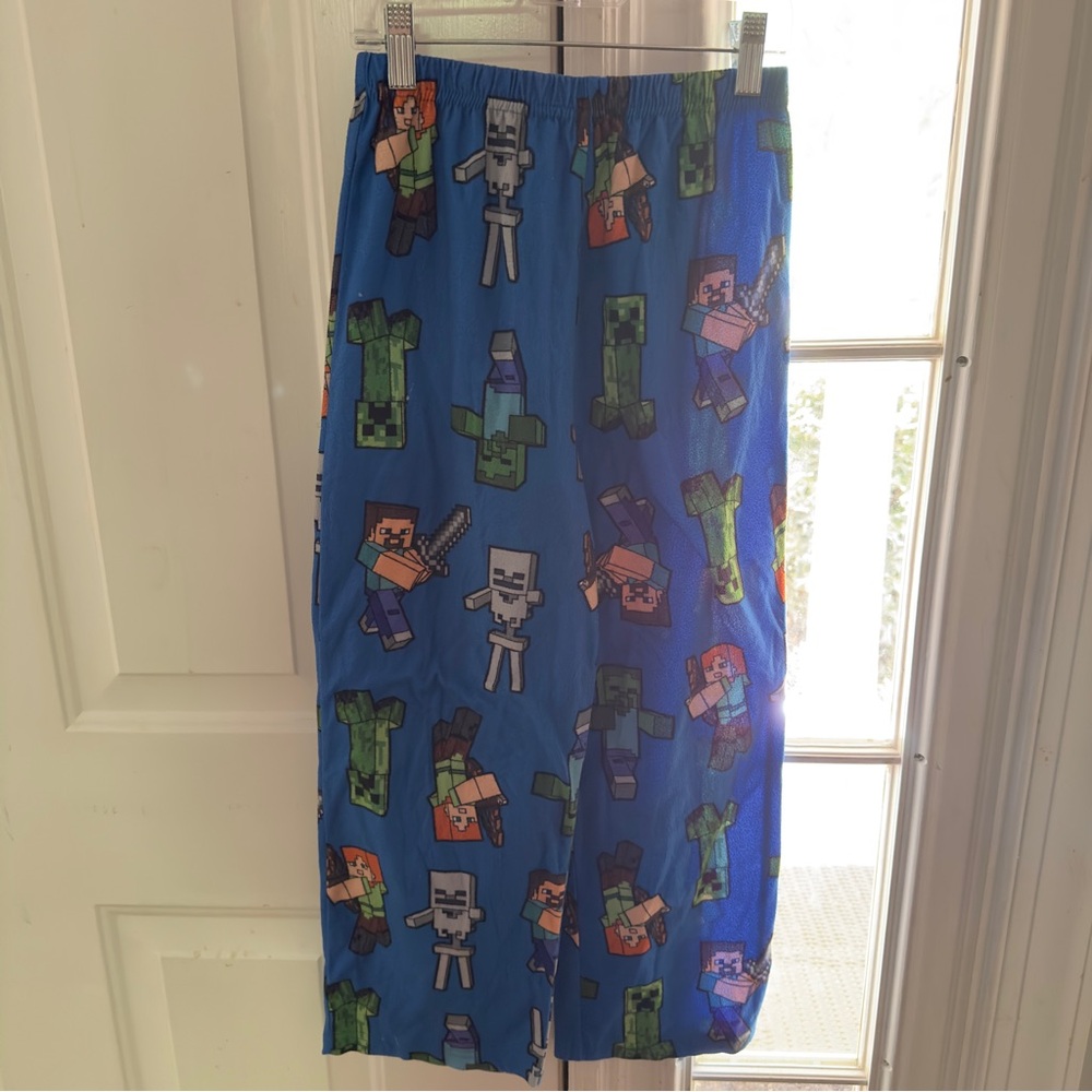 Kids Blue Minecraft Pajama Pants & Minecraft Sword